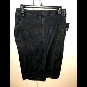 Apostrophe Denim Pencil Skirt-SZ 2 **NWT**